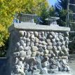 Stone Fireplace New Poured Crown